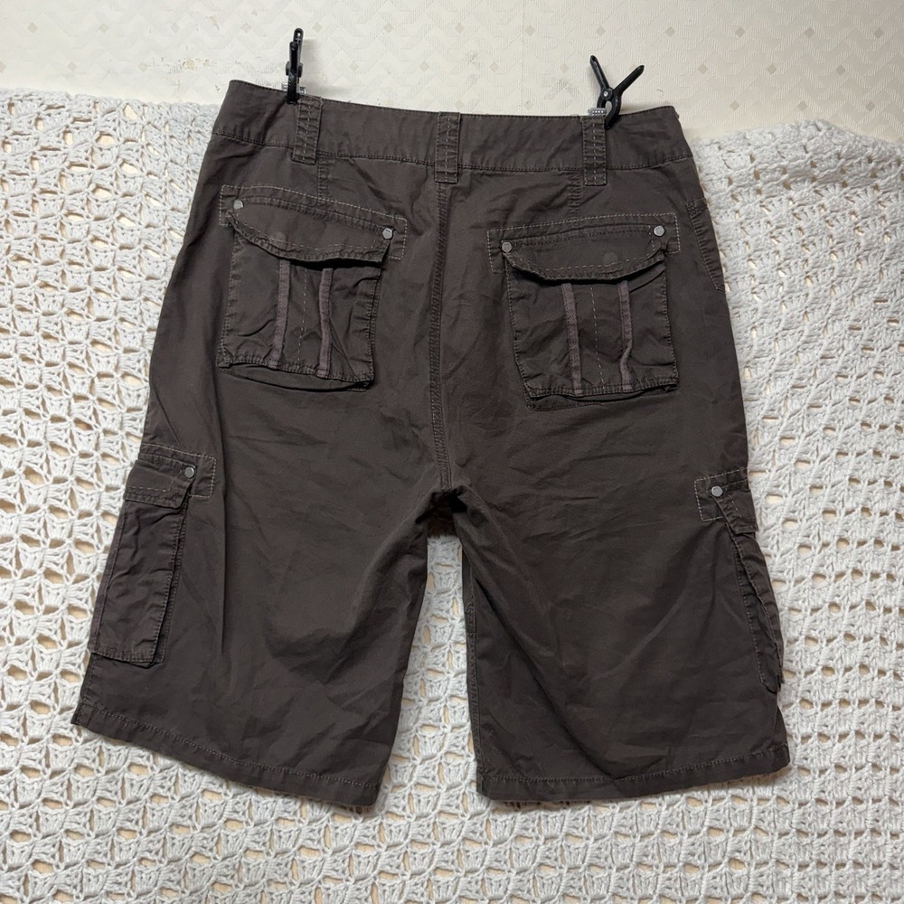 BKE Cargo Fit Shorts Mens Sz 33 Brown Skater Outdoor Flat Front Style WT101